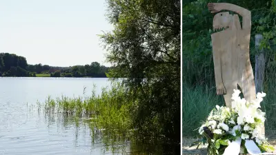 Denkmal erinnert an erschossenen Harry Krause am Goldensee