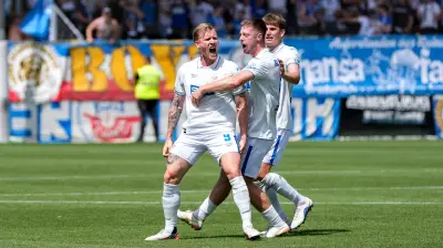 Hansa Rostock: Doppelpack von Voglsammer beim 3:2-Auftaktsieg