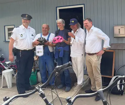 Hiddensee: 77 Fahrradhelme für sichereres Radfahren auf der Insel