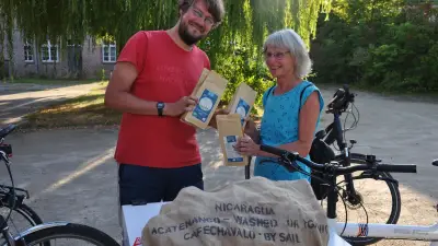 Kaffeefahrt: Segelkaffee erreicht Ludwigslust per Rad