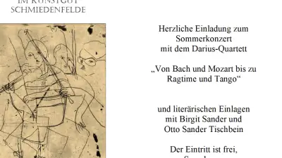 Sommerkonzert im Kunstgut Schmiedenfelde mit Darius-Quartett