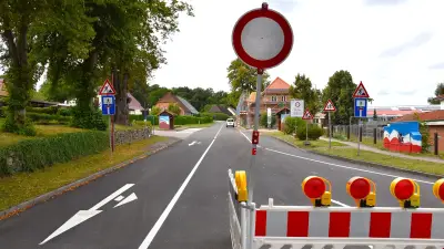 Vollsperrung in Plate endet bis 20. August