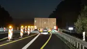 Überbreiter Bohrkopf blockiert A24: Lkw-Fahrerin steckt in Baustelle fest