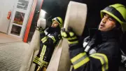 Brand in Lagerhalle der ehemaligen Fliesenwerke in Boizenburg