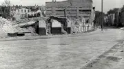 Historische Ansichten: Reiferbahn in Rostock nach Bomben 1942