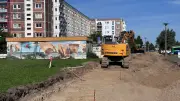 Monatelange Baustelle rund ums Ortsamt Toitenwinkel