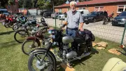 Oldtimerausstellung in Frauenmark: Egon Stahnke kommt mit Jawa 350
