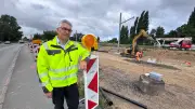 Tram-Stillstand in Rostock länger: Baugrube wird zum Pool