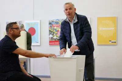 AfD-Spitzenkandidat Holm hat in Schwerin gewählt