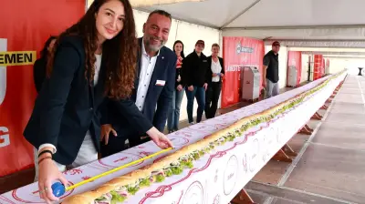 Fischbrötchen-Weltrekord: Bremen sticht Rostock mit 51,87 Metern aus