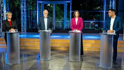 TV-Quadrell zur Landtagswahl MV: Spitzenkandidaten im Schlagabtausch