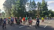 Erneute Fahrrad-Demo für sicheren Radweg auf L 28 bei Eggesin
