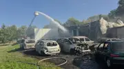 Großfeuer in Bützow: Autowerkstatt Wittfoth in Flammen zerstört