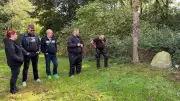 Gedenken an ermordeten Joel (6) in Pragsdorf am Tag der Deutschen Einheit